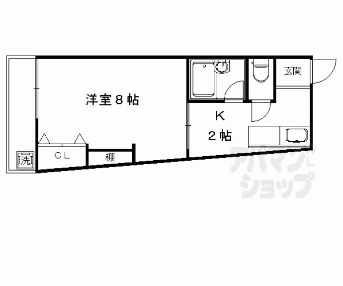 【コーポ未麗妙心寺】間取