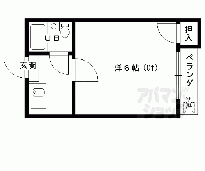 【コーポ未麗等持院】間取