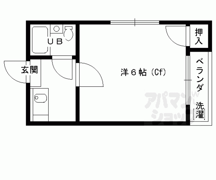 【コーポ未麗等持院】間取