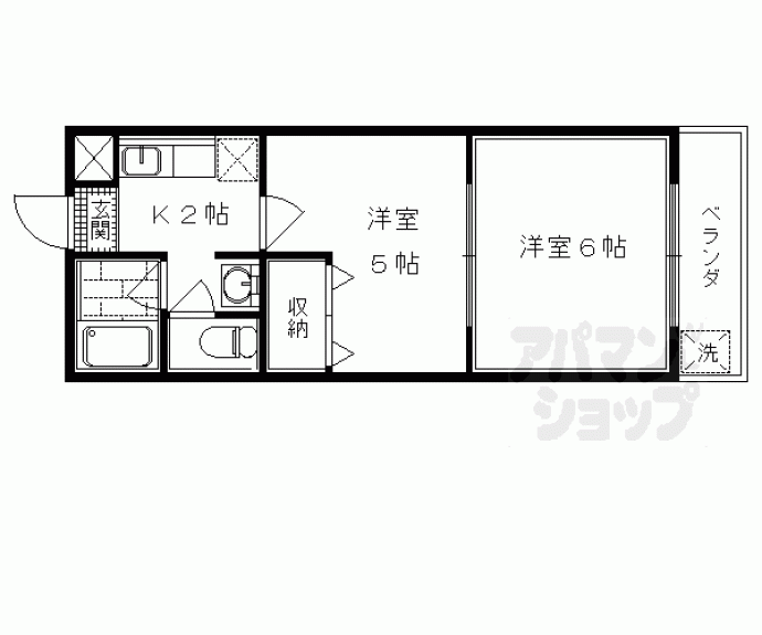 【エクラ太秦】間取