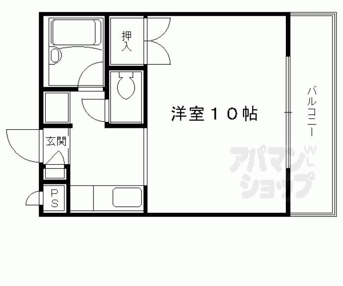 【西院清水町マンション】間取