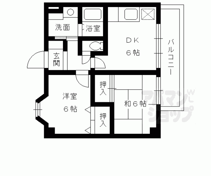 【レナジア西京極】間取