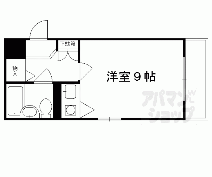 【ＤＥＴＯＭ－１四条大宮Ⅱ】間取