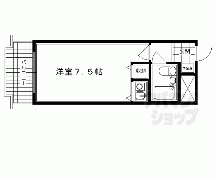 【ＤＥＴＯＭ－１四条大宮Ⅱ】間取