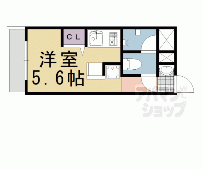 【ＤＥＴＯＭ－１四条大宮Ⅱ】間取