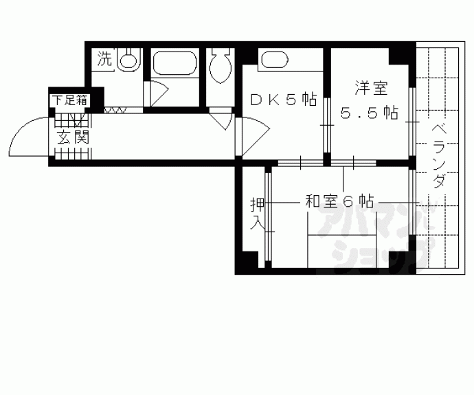 【ドルミ四条大宮】間取