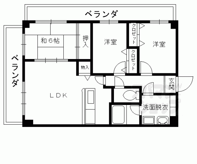 【ラフィネ西京極】間取