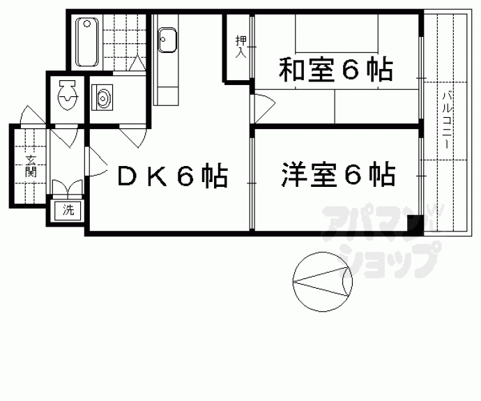 【マンションボヌール】間取