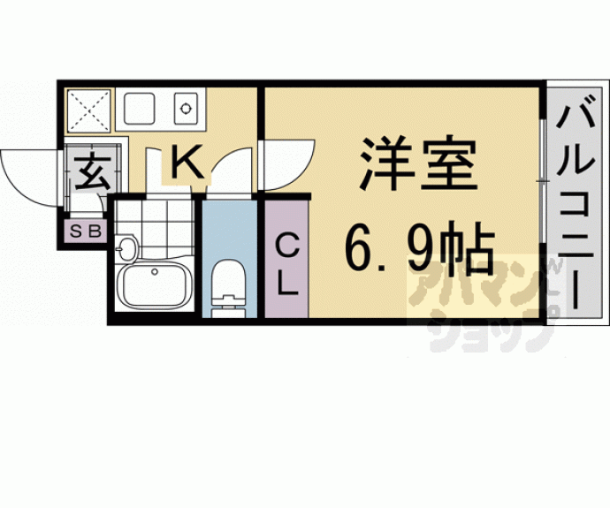 【ヴィラサンシルク西大路】間取