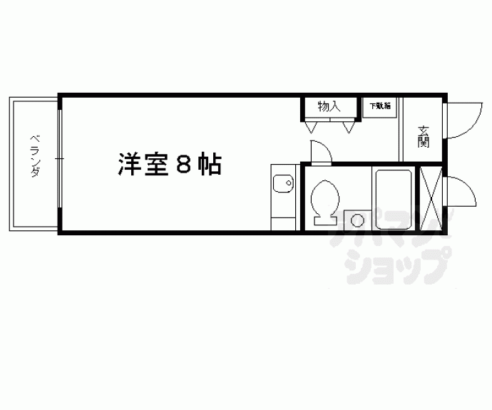 【グランデ西京極】間取