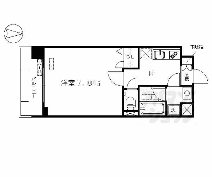 【ベラジオ五条堀川Ⅲ】間取