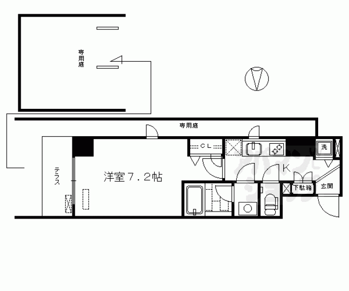 【ベラジオ五条堀川Ⅲ】間取