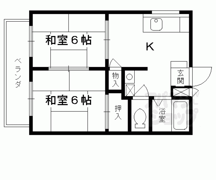 【サキハイツ淀】間取