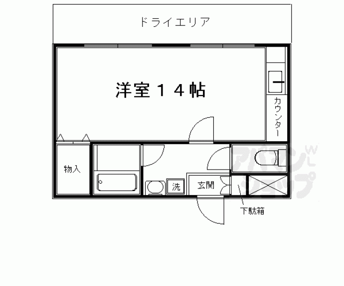 【サンシティアビタシオン鴨川】間取