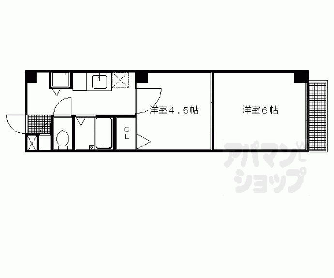 【プライムシティ西陣】間取