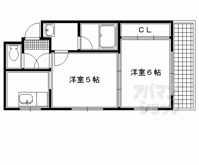 【カーサ西陣】間取