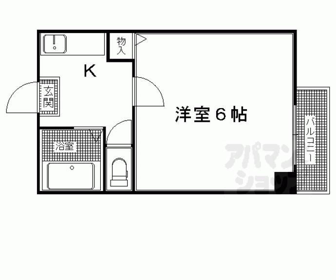 【エリーフラッツ西京極】間取