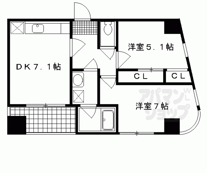 【アレックス堀川寺之内】間取