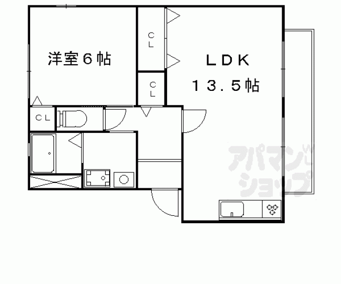 【ビューテラス山科】間取