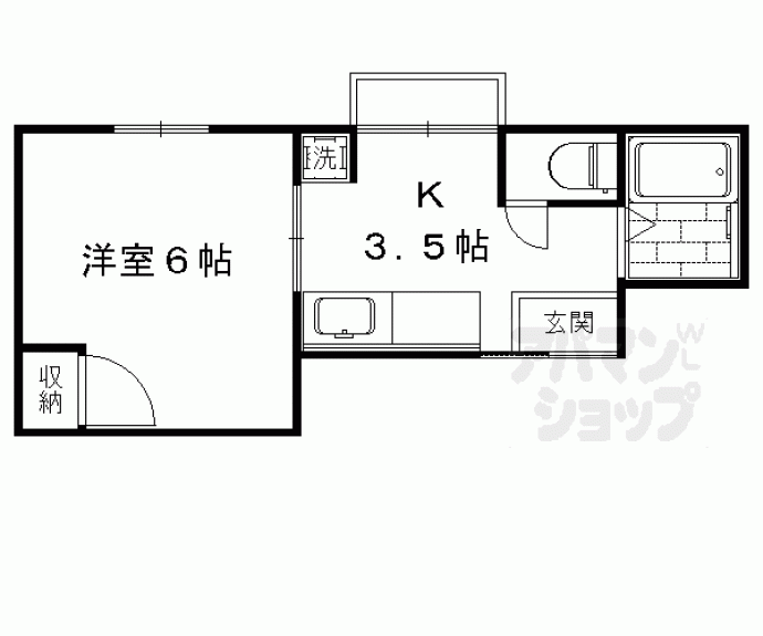 【ホワイトグリーン太秦】間取