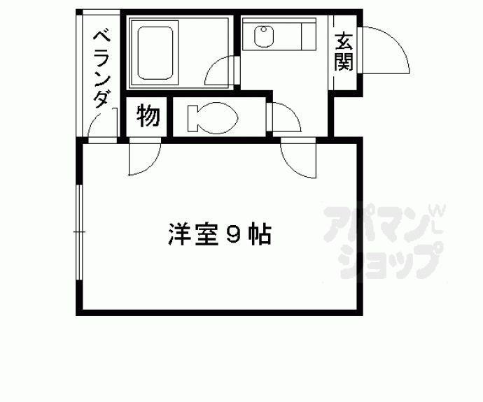 【アメニティ竜安寺】間取