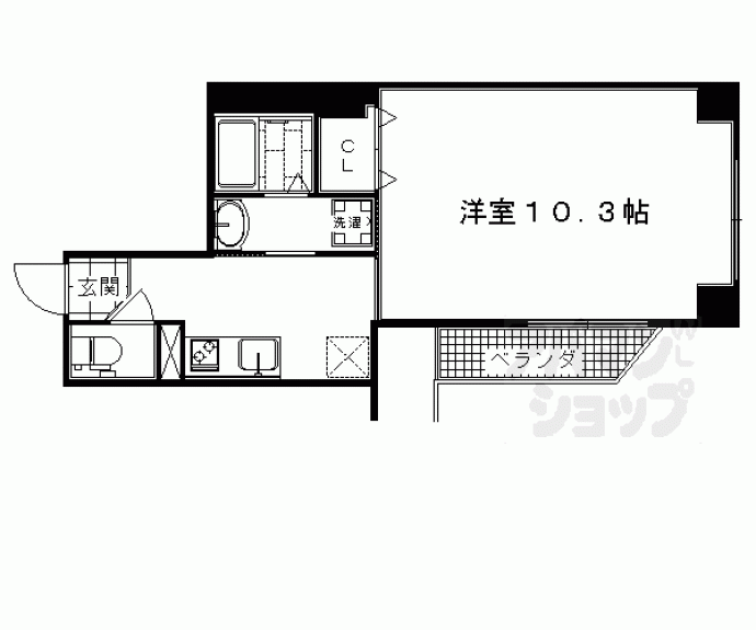 【グランデ西五条】間取