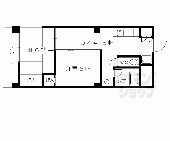 【メイプルリーフ嵐山】間取