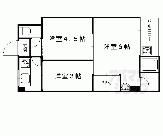 【南大入小堀マンション】間取