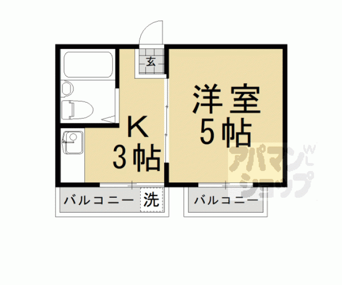 【南大入小堀マンション】間取