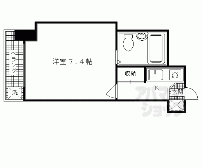 【シャレー西京極】間取