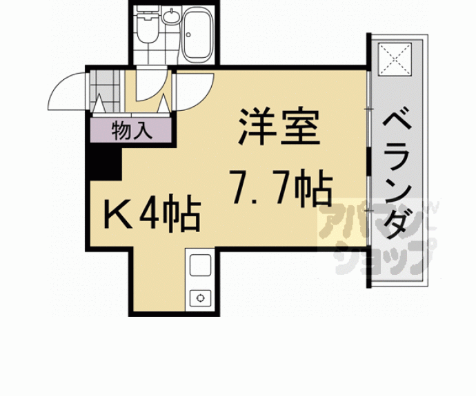 【シャレー西京極】間取