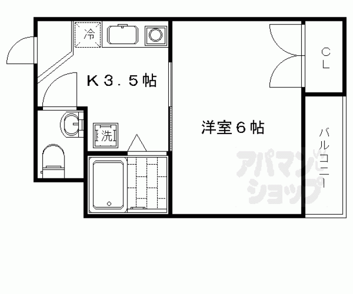 【メナー西院】間取