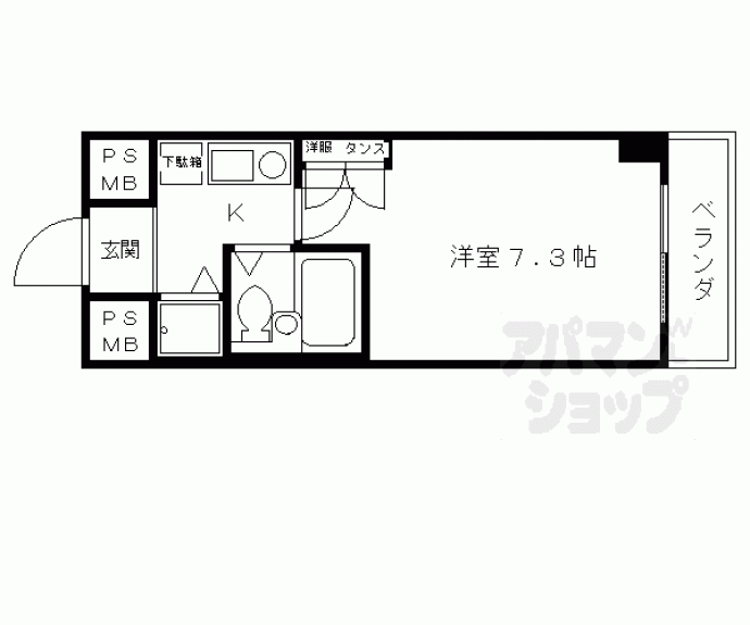 【ジョイテル西院】間取