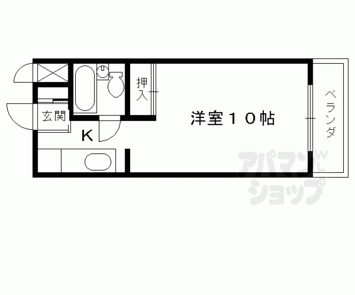 【グランディール嵯峨】間取