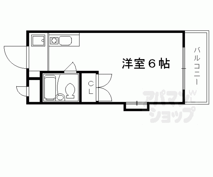 【コーポ葛野】間取