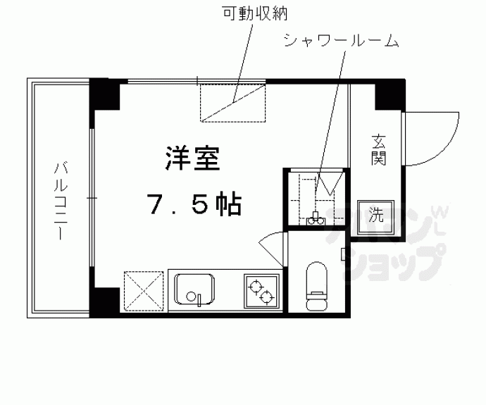 【エスポワール里西】間取