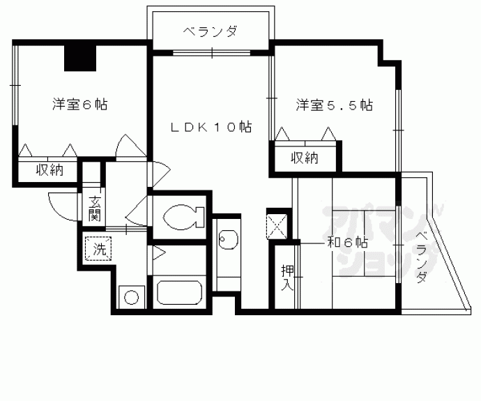 【イスターナ吉祥院】間取