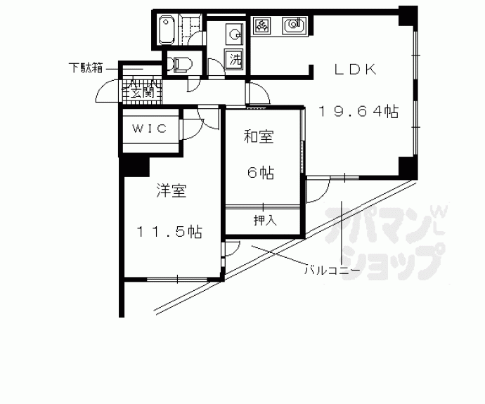 【パインフィールド吉祥院】間取