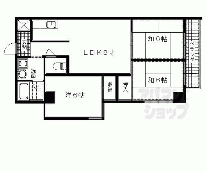 【山崎ビル】間取