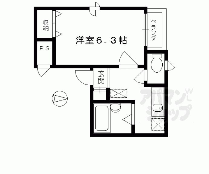 【エクセレント二条】間取