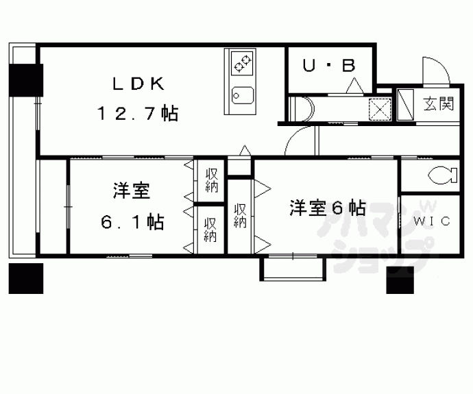 【パレ朱雀門】間取