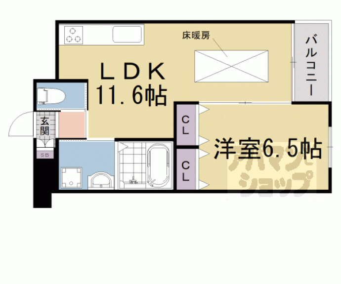 【パレ朱雀門】間取