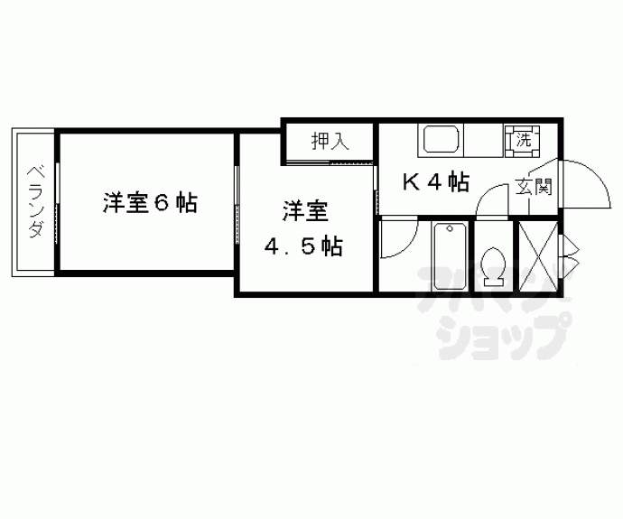 【コーポライフ】間取