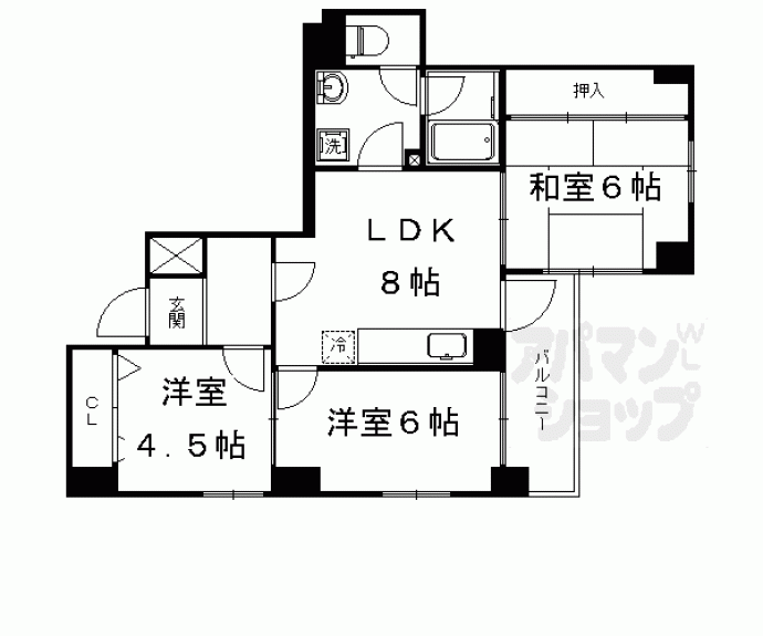 【アンビシャス御池】間取