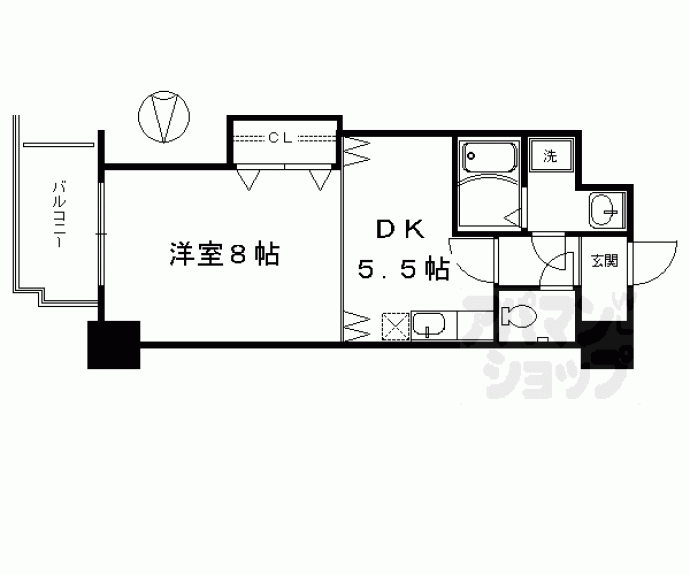 【ル・サフィール西大路】間取