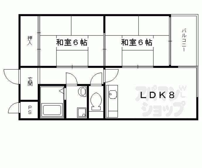 【エスパシオ石田】間取