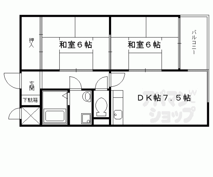 【エスパシオ石田】間取