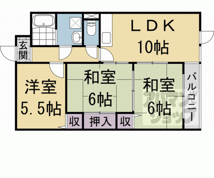 【エスパシオ石田】間取