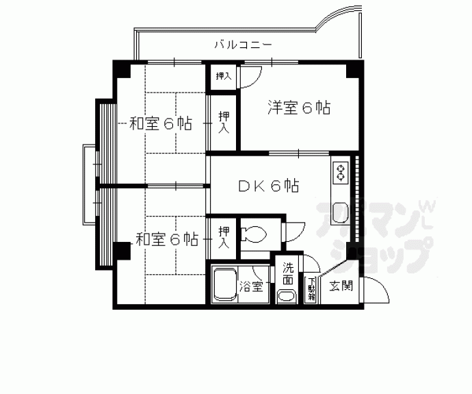 【プラザ篠】間取