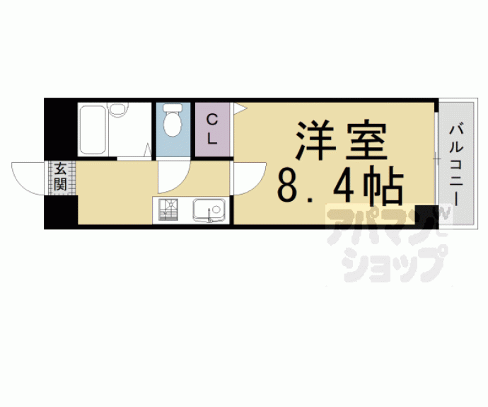 【アマデウス麩屋町二條】間取